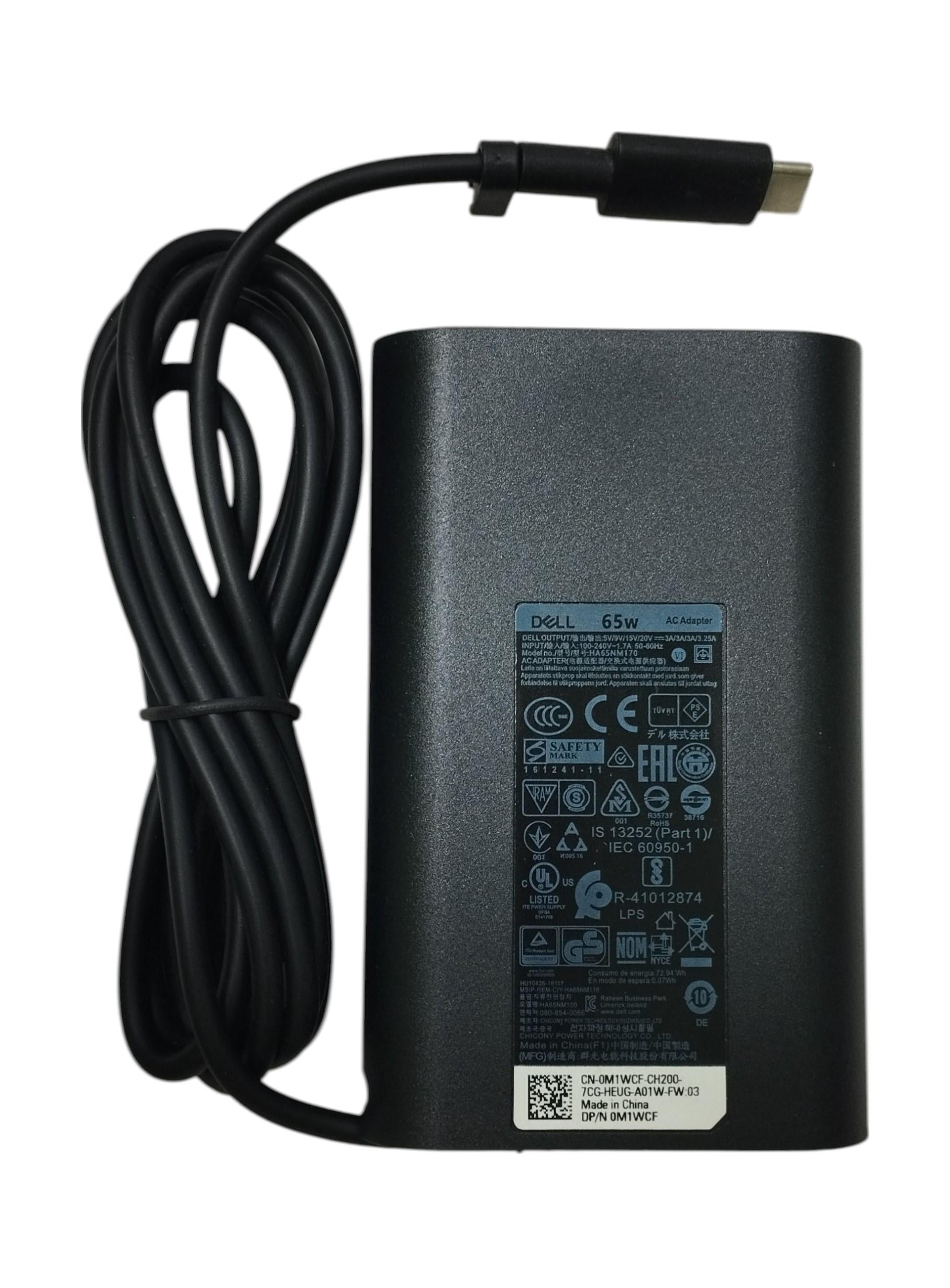 Блок питания для ноутбука Dell 65W 20V 3,25A Type-C (074261)