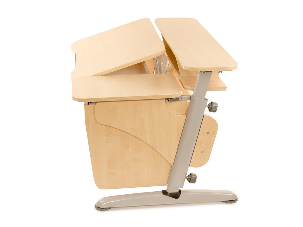 Парта детская Pondi Эргономик с тумбой Клен/Серый - фото 4 Парта детская Pondi Эргономик с тумбой Клен/Серый - фото 4