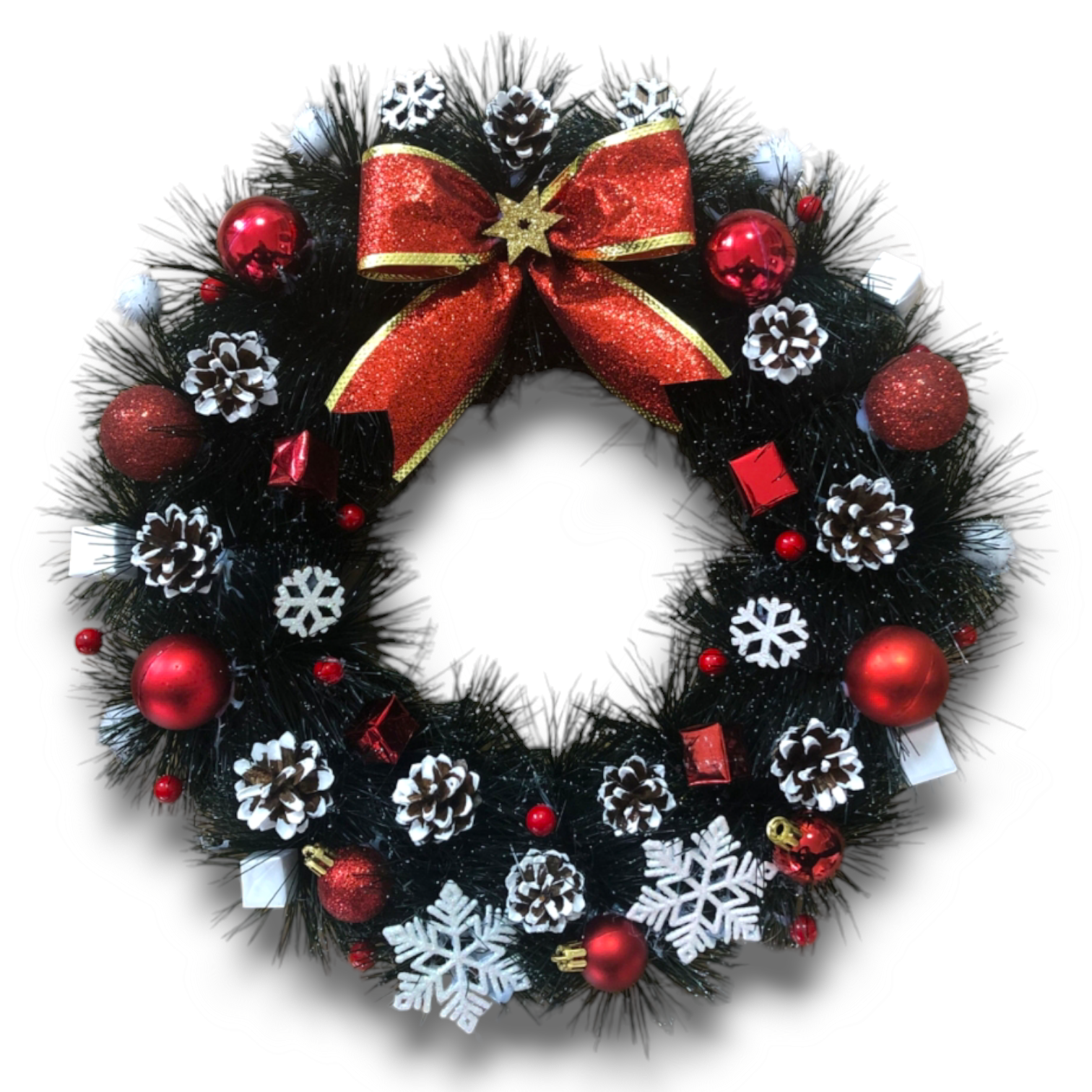 Новогодний/рождественский Венок Christmas 40 см (HC03)