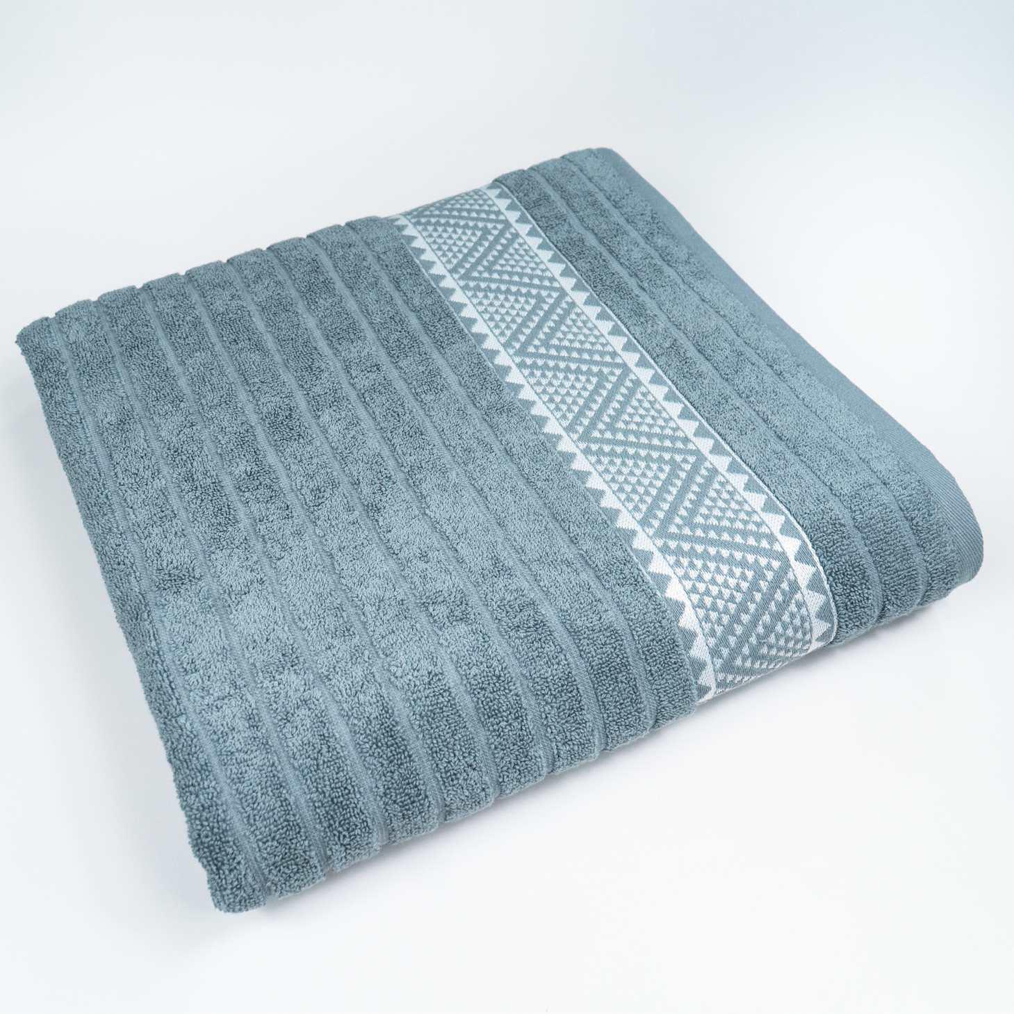 Полотенце банное махровое GM Textile Зипп 70х140 см Светло-серый (500-140-zipp-lgrey)