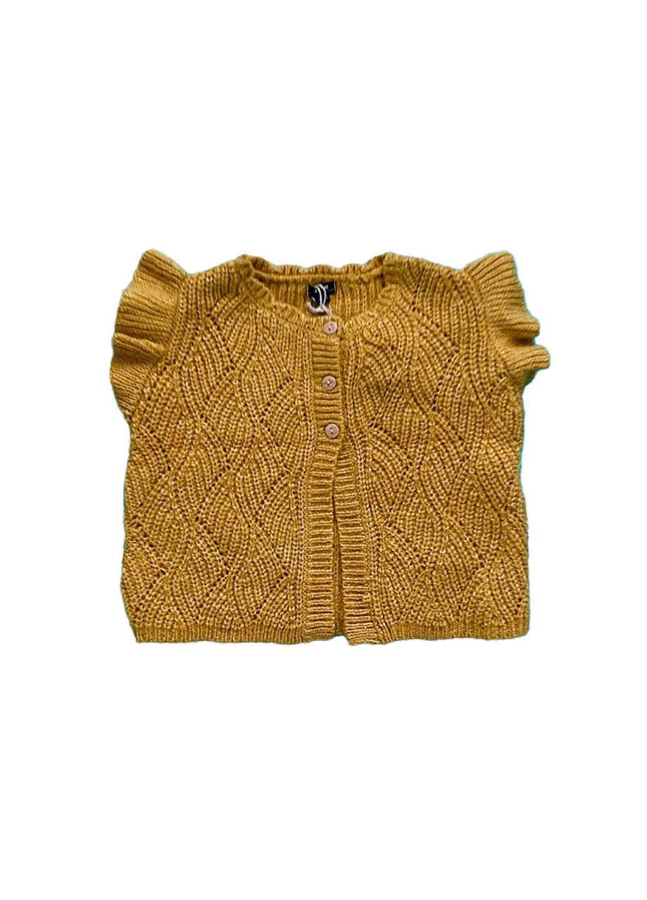 Жилет детский Kiabi однотонный 3-4 года 98 см Горчичный (2081861022)