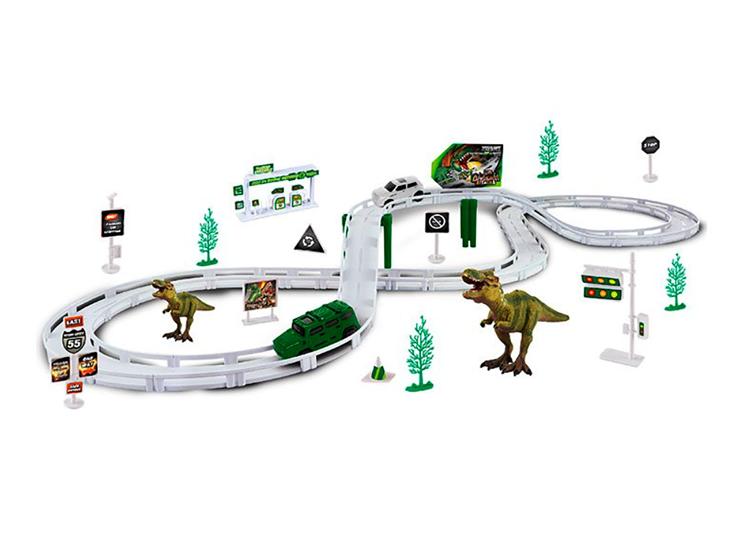 Игровой набор CM Dinosaur Track гоночный трек с динозаврами 29 дет (SUN6099)