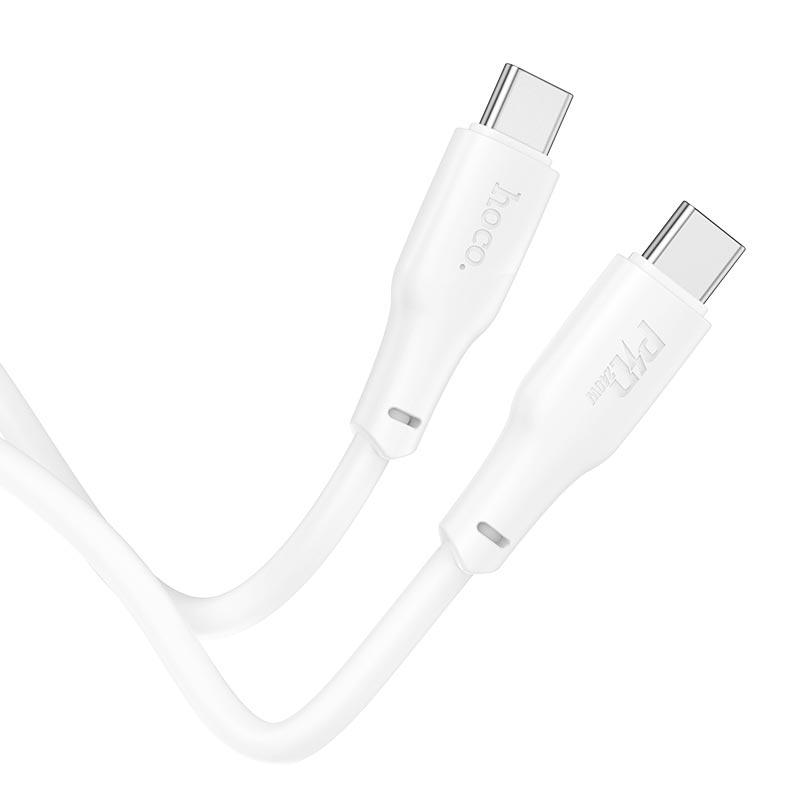 Кабель Hoco X93 Type-C to Type-C Force Fast Charging Data cable 1 м 60W White (11314889) - фото 4