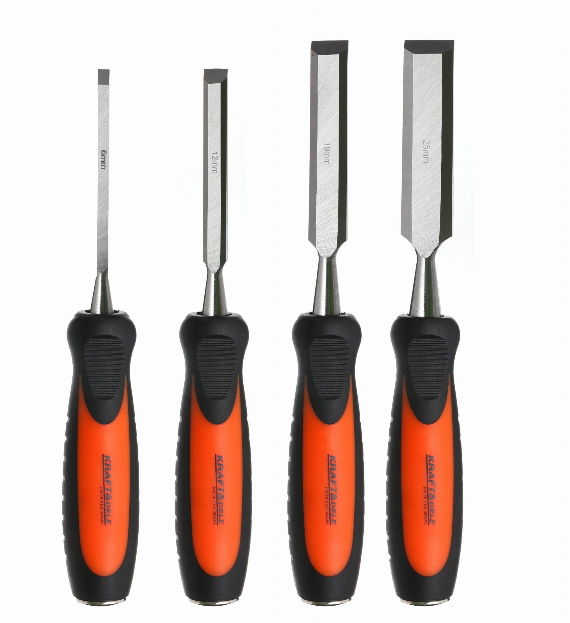 Набір стамесок Kraft&Dele KD10890 4 шт. 6, 12, 19 та 25 мм