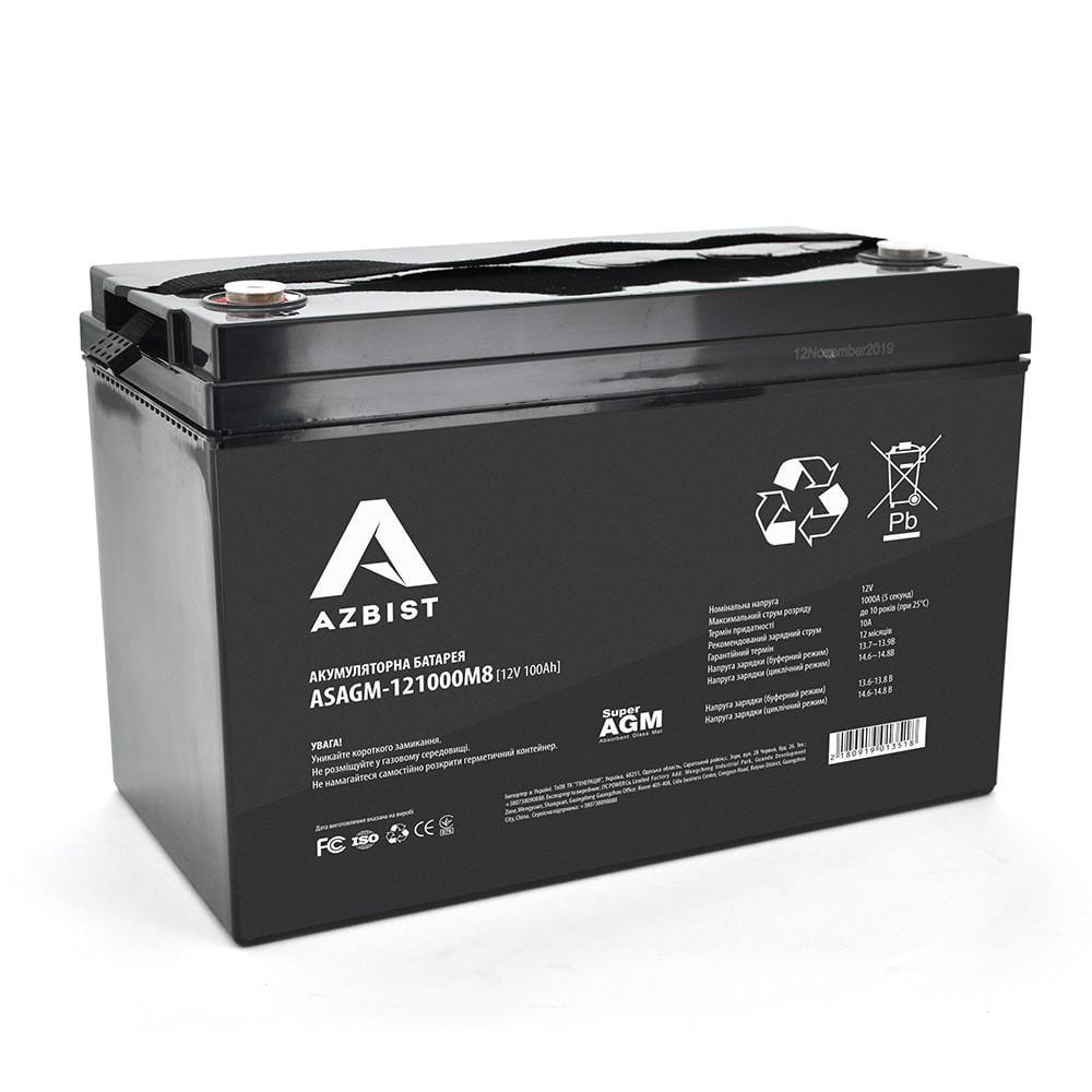 Аккумуляторная батарея AZBIST Super AGM ASAGM-121000M8 12V 100Ah