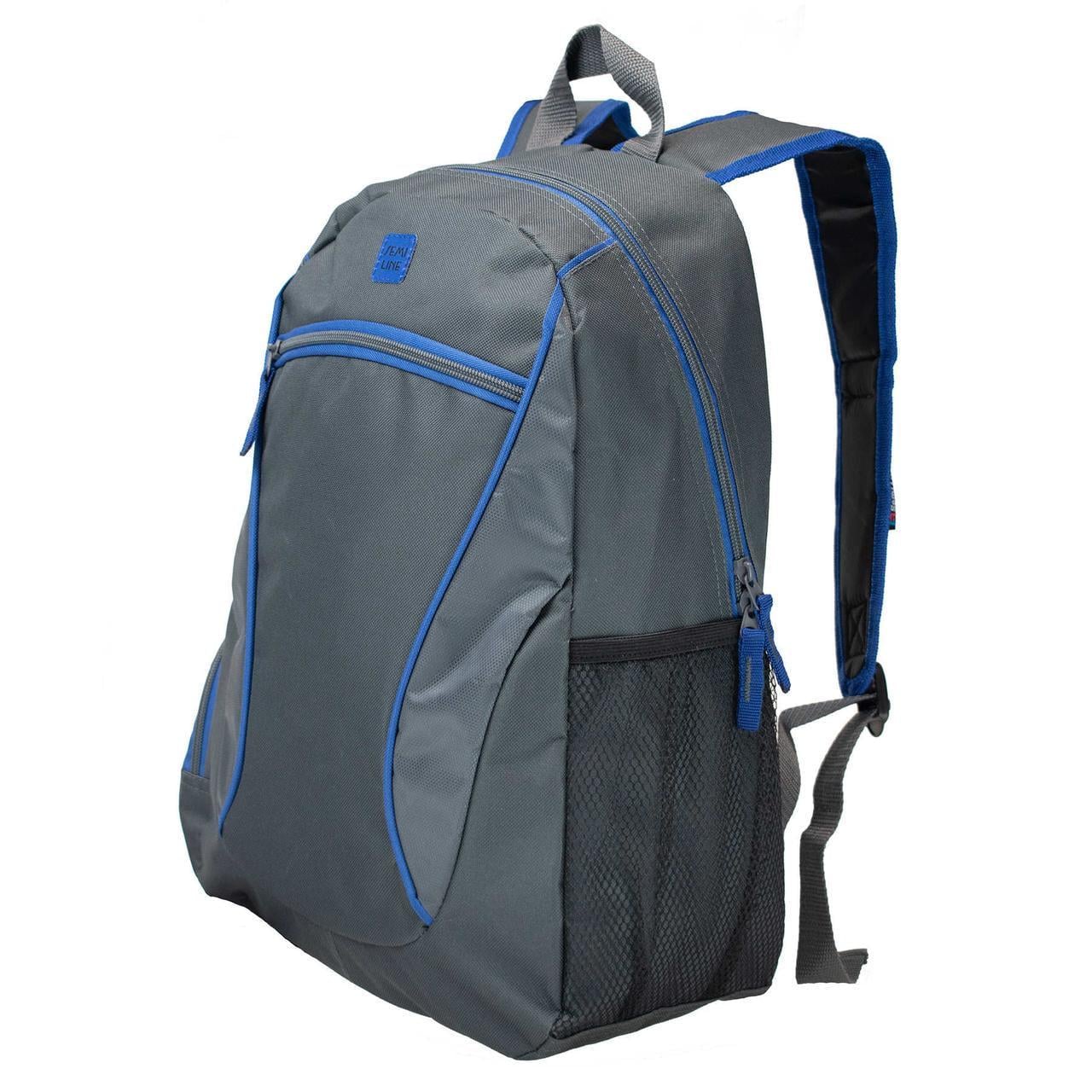 Рюкзак городской SEMI LINE 18 Grey/Blue Elements (J4917-3)