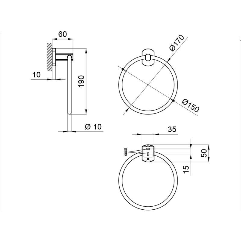 Рушникотримач Qtap Liberty ANT 1160 - фото 2