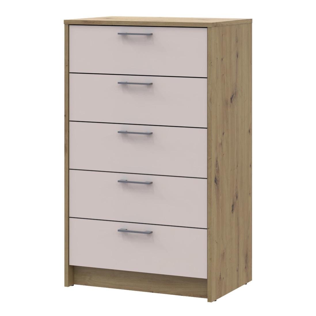 Комод Doros Ронді DRS-011784 5 ящиків 60х40х100 см Дуб Артизан/Кашемір (41516189) - фото 1