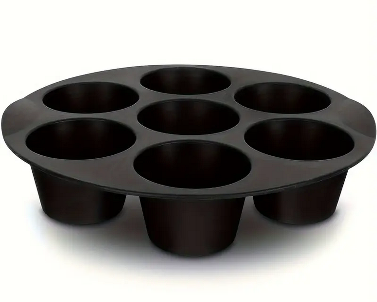 Форма силиконовая для выпечки и закусок в аэрогриле Мафины Черный 15,5 см (TYQ-15.5) - фото 1 Форма силиконовая для выпечки и закусок в аэрогриле Мафины Черный 15,5 см (TYQ-15.5) - фото 1
