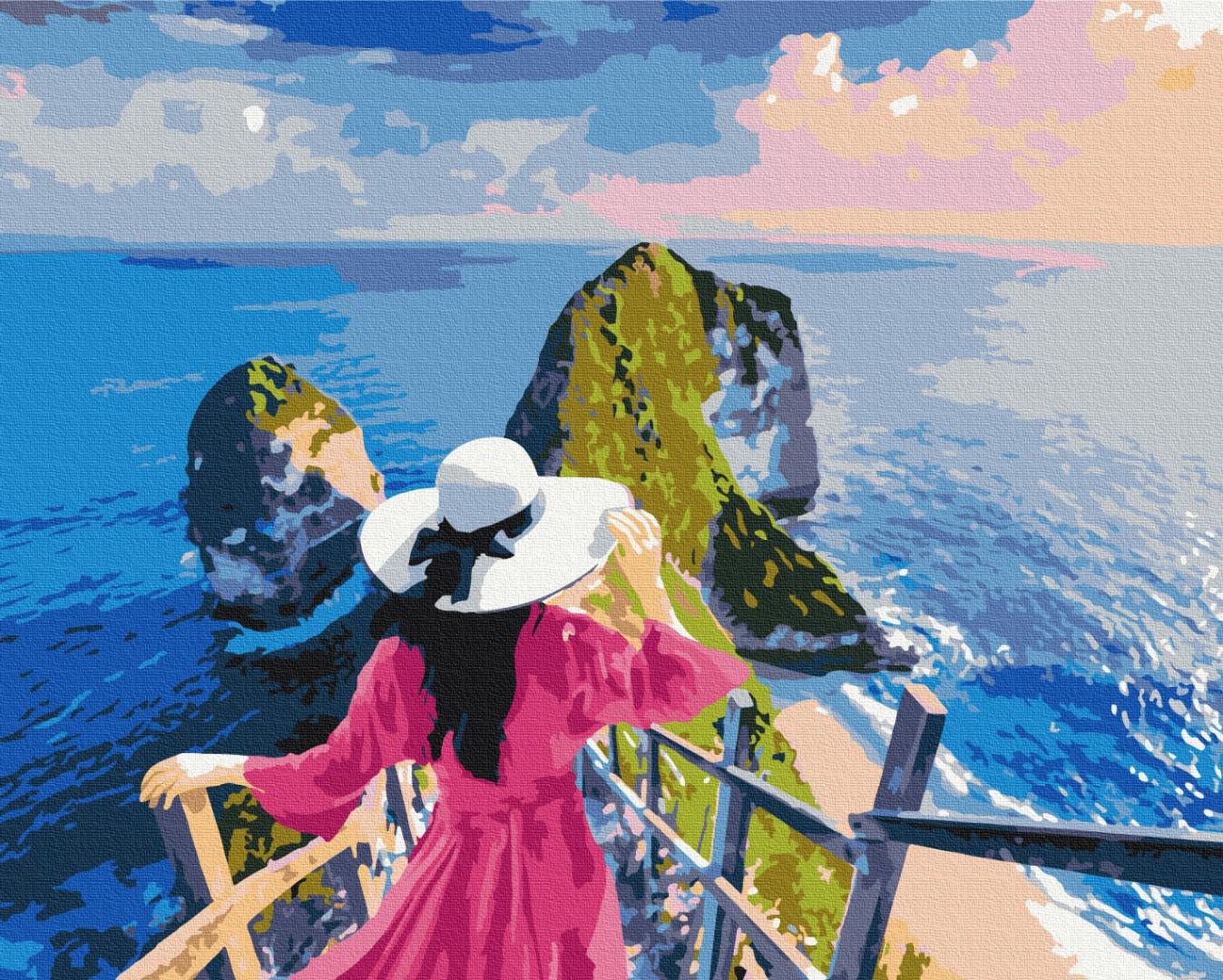 Картина за номерами Brushme Леді на островах 48x60 см (BS51548L)