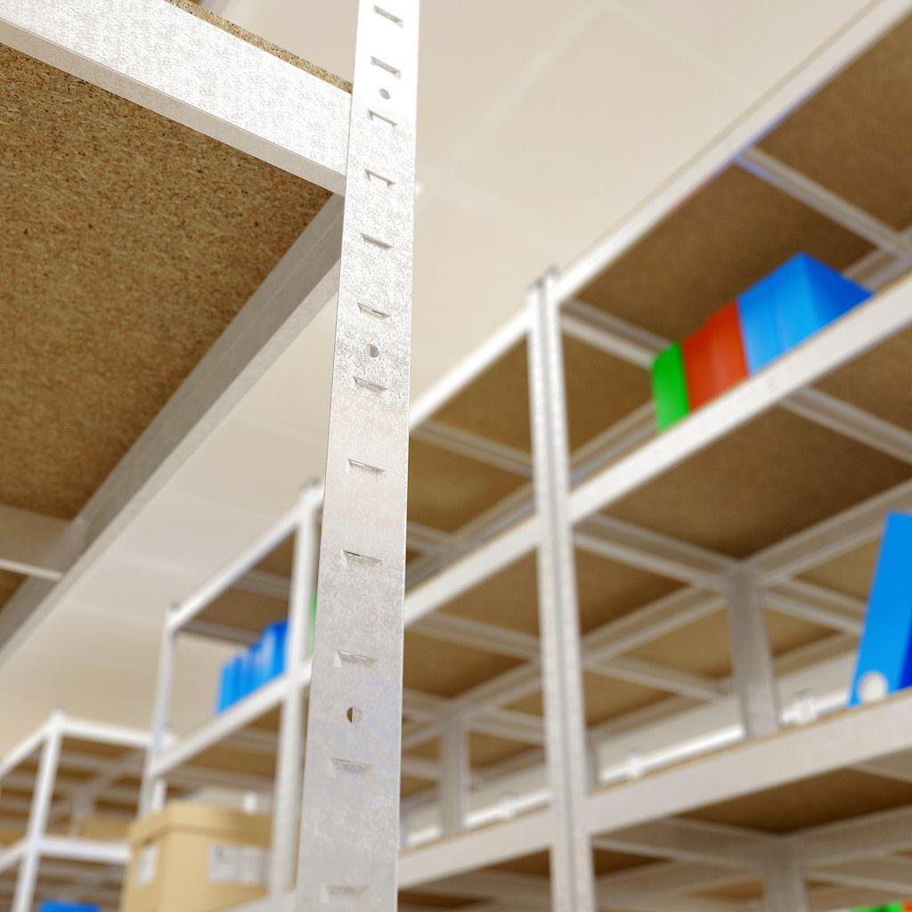 Стелаж Меткас Стандарт ОД 220 кг/полицю 5 полиць ДСП оцинкований металевий 1800x900x400 мм (3DPanda-S180200904051) - фото 6 Стелаж Меткас Стандарт ОД 220 кг/полицю 5 полиць ДСП оцинкований металевий 1800x900x400 мм (3DPanda-S180200904051) - фото 6