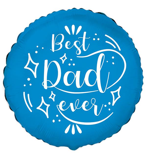 Воздушный шарик Best dad ever 45 см (135406)