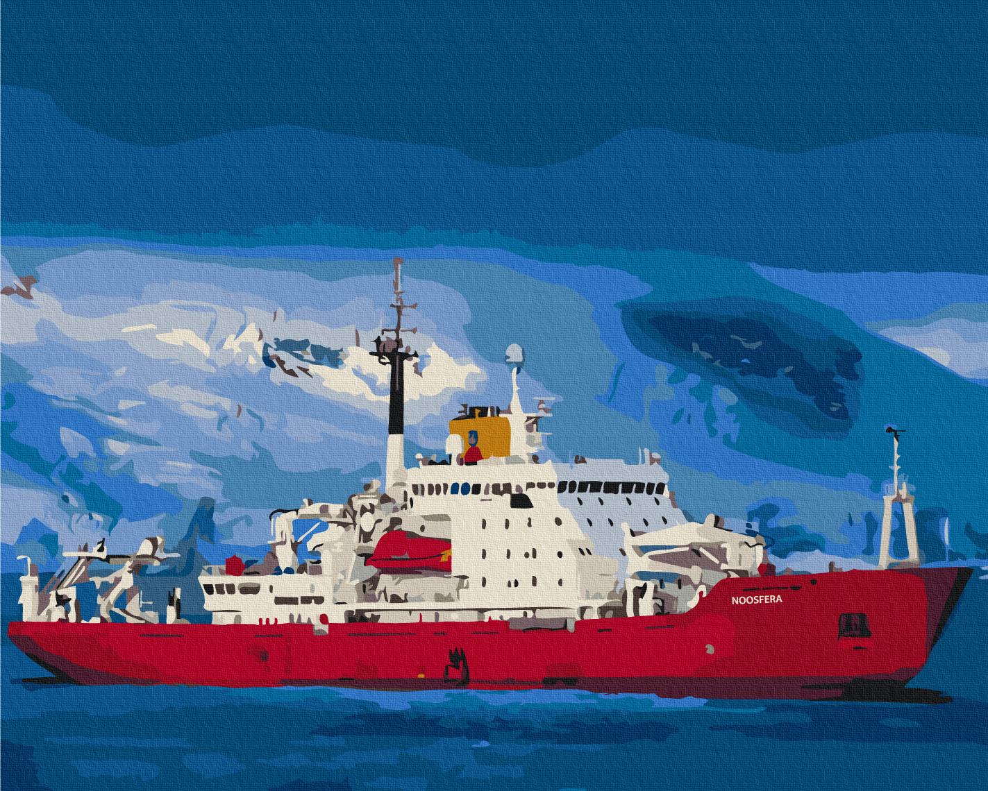 Картина по номерам Brushme Красавица Ноосфера в Антарктике 40x50 см (BS54262)