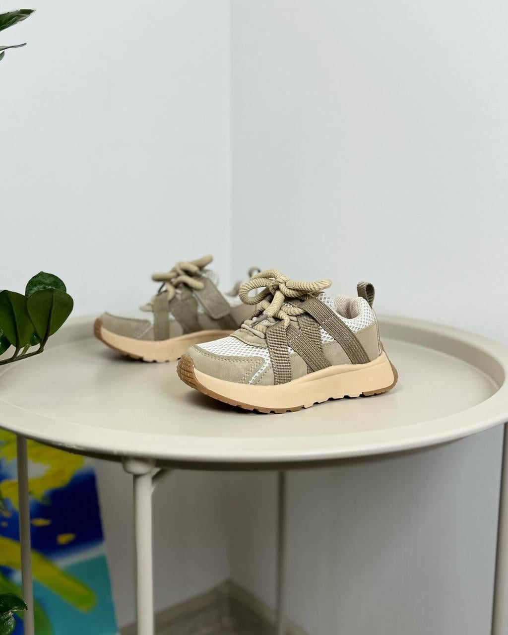 Кроссовки детские р. 31 Бежевый (1259)