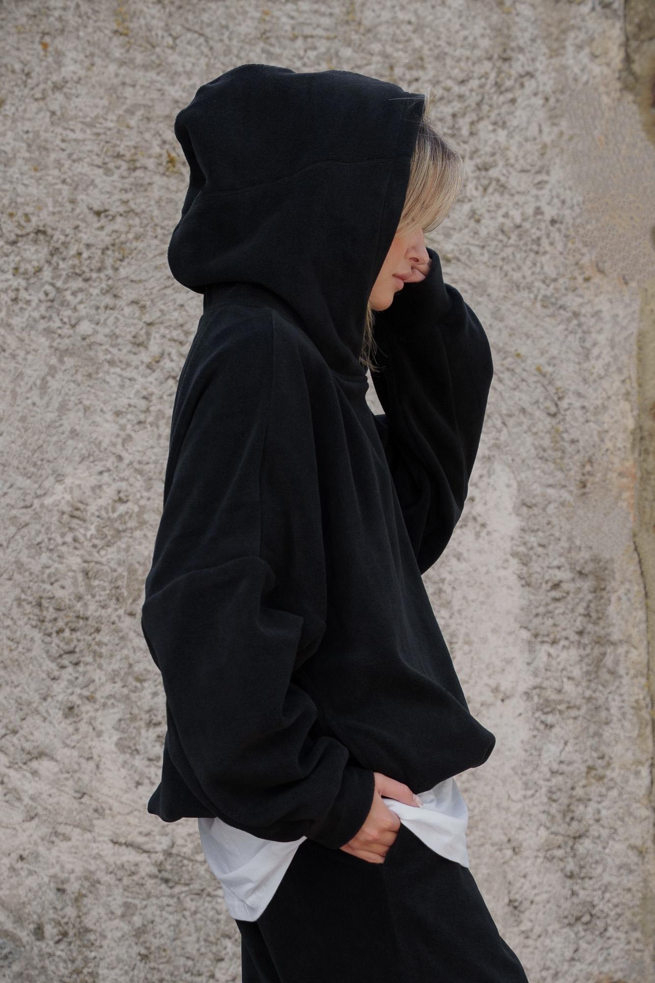 Худи Оверсайз с капюшоном Without Brand Soprano Black (8055980) - фото 9 Худи Оверсайз с капюшоном Without Brand Soprano Black (8055980) - фото 9