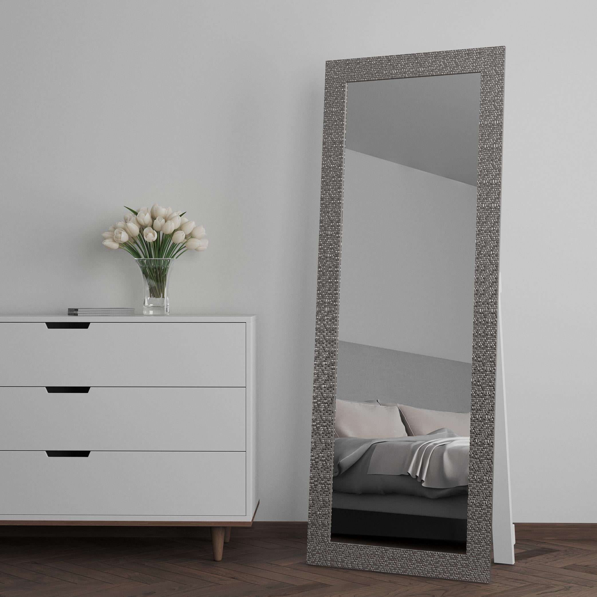 Зеркало напольное Black Mirror 186х76 см Серебристый (8518А-420) Зеркало напольное Black Mirror 186х76 см Серебристый (8518А-420)