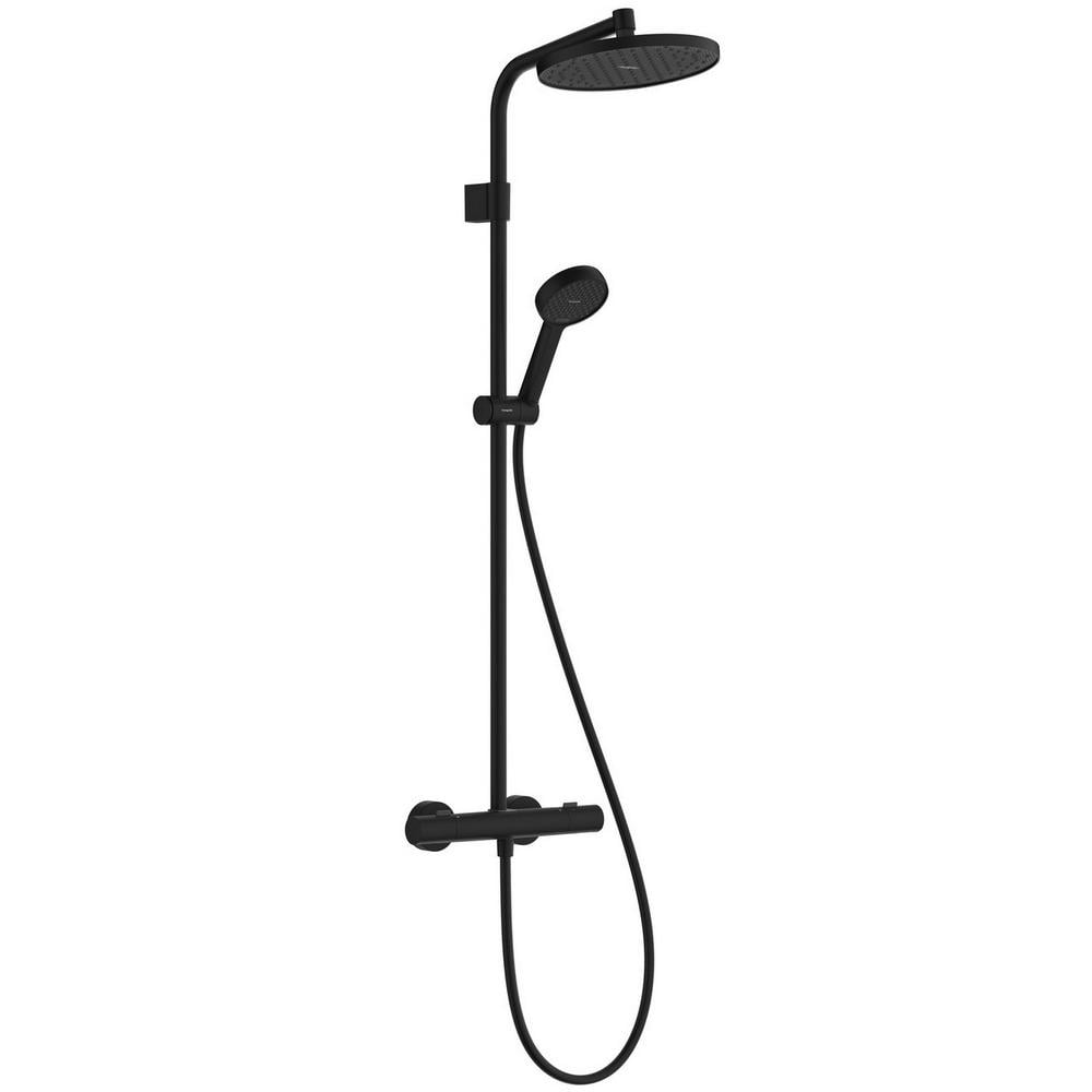 Душевая система с термостатом Hansgrohe Activera EcoSmart 28078670 Черный (271540)