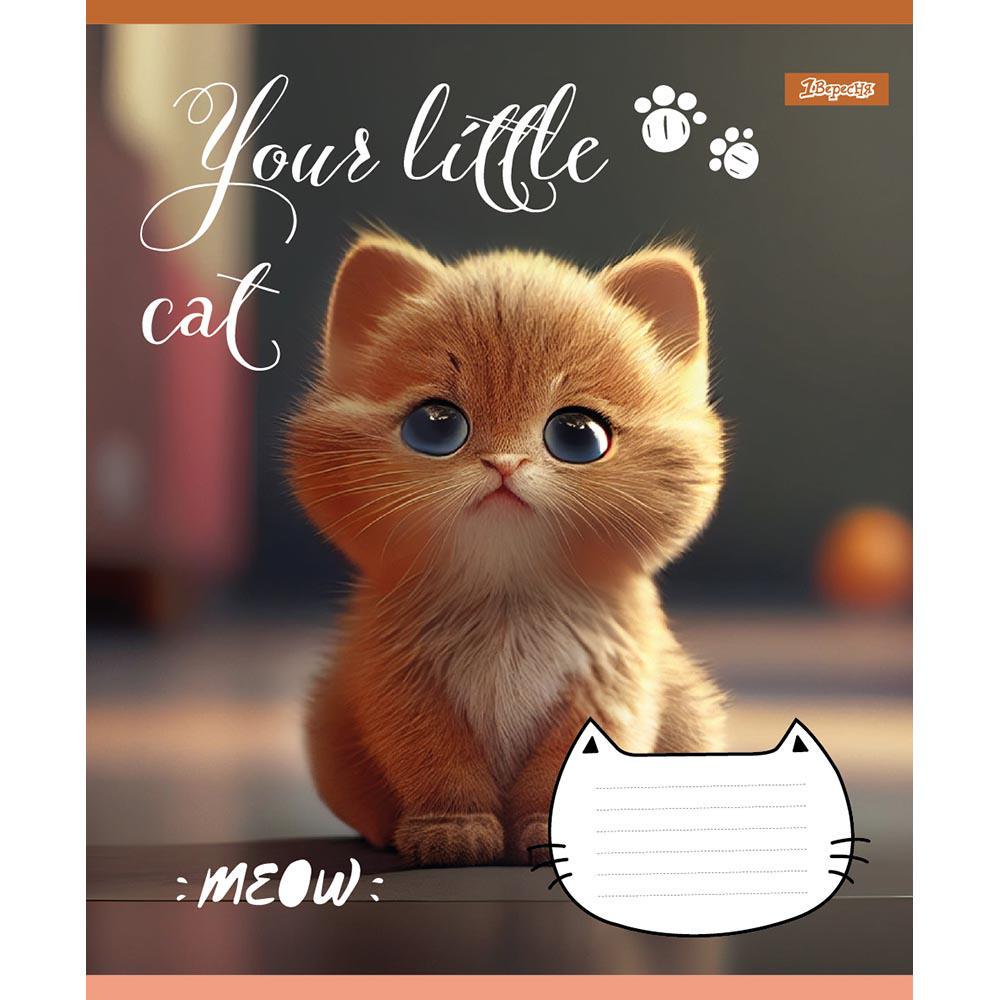 Тетрадь школьная 1 вересня Your little cat 12 листов линия набор 25 шт.