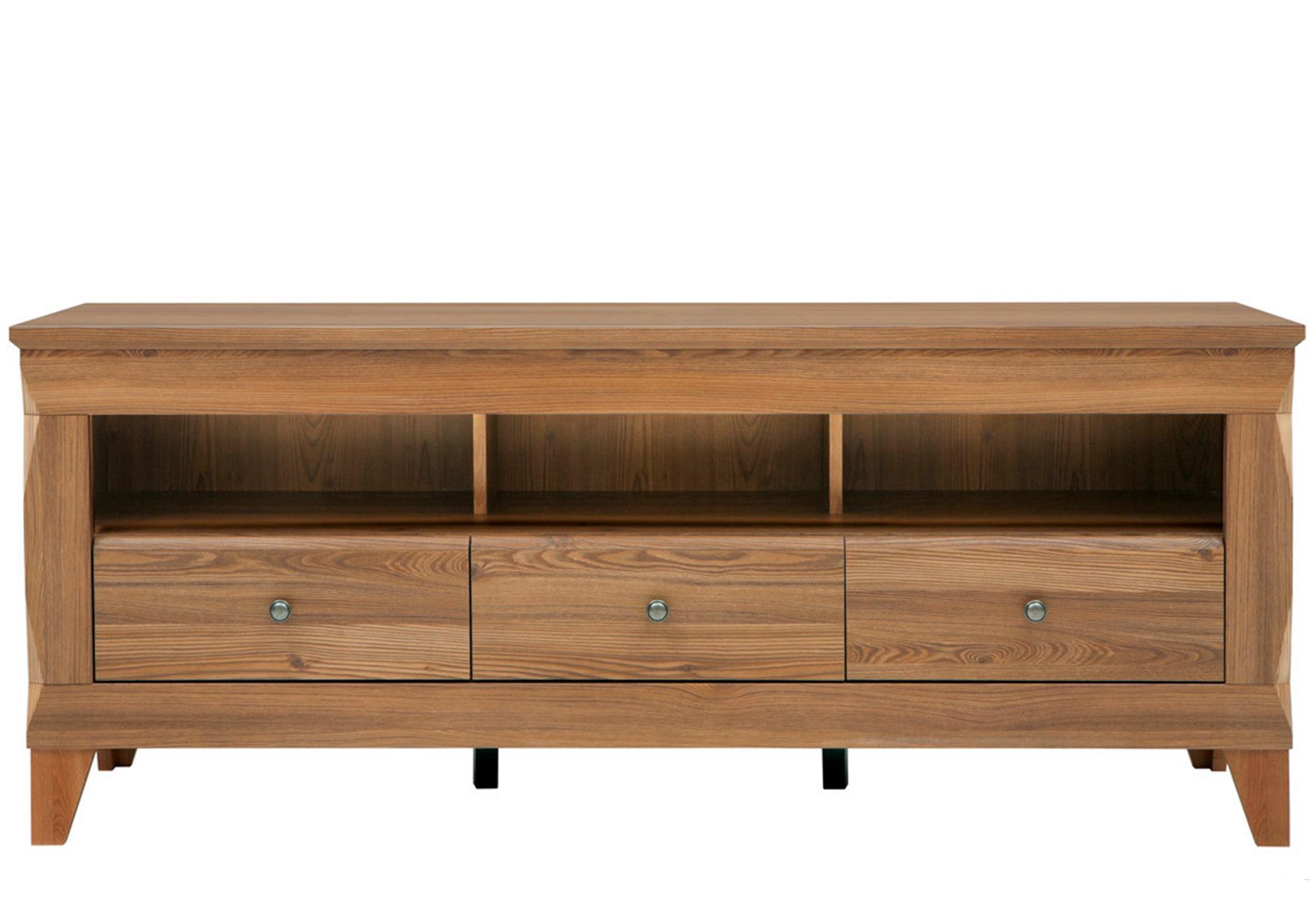 Тумба под ТВ Gerbor Граф RTV3S из ДСП 640х470х1560 мм Орех (17973)