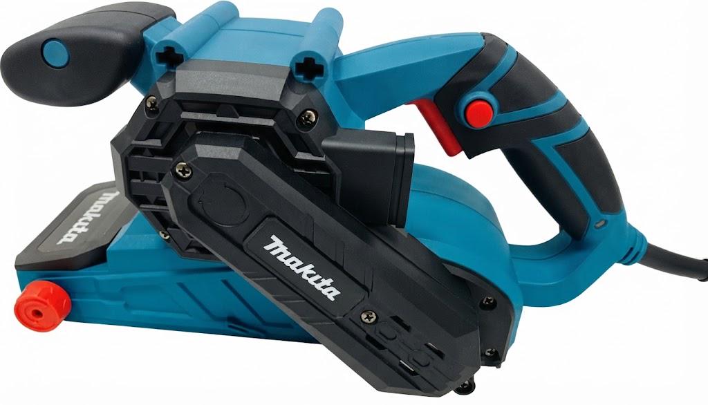 Шлифовальная машина ленточная Makita 9911 900 Вт лента 76х533 мм 200-380 м/мин с регулировкой скорости и струбцинами (99111315)