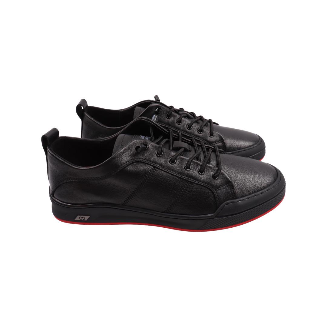 Кеди чоловічі Cosottinni зі шкіри р. 40 Чорний (393-22DTC)