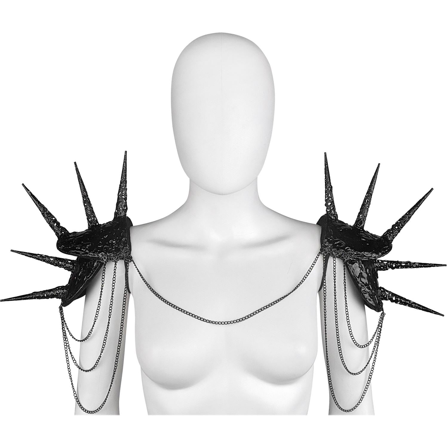 Наплечники Seta Decor Gothic Punk с шипами (24-547BLK) Наплечники Seta Decor Gothic Punk с шипами (24-547BLK)