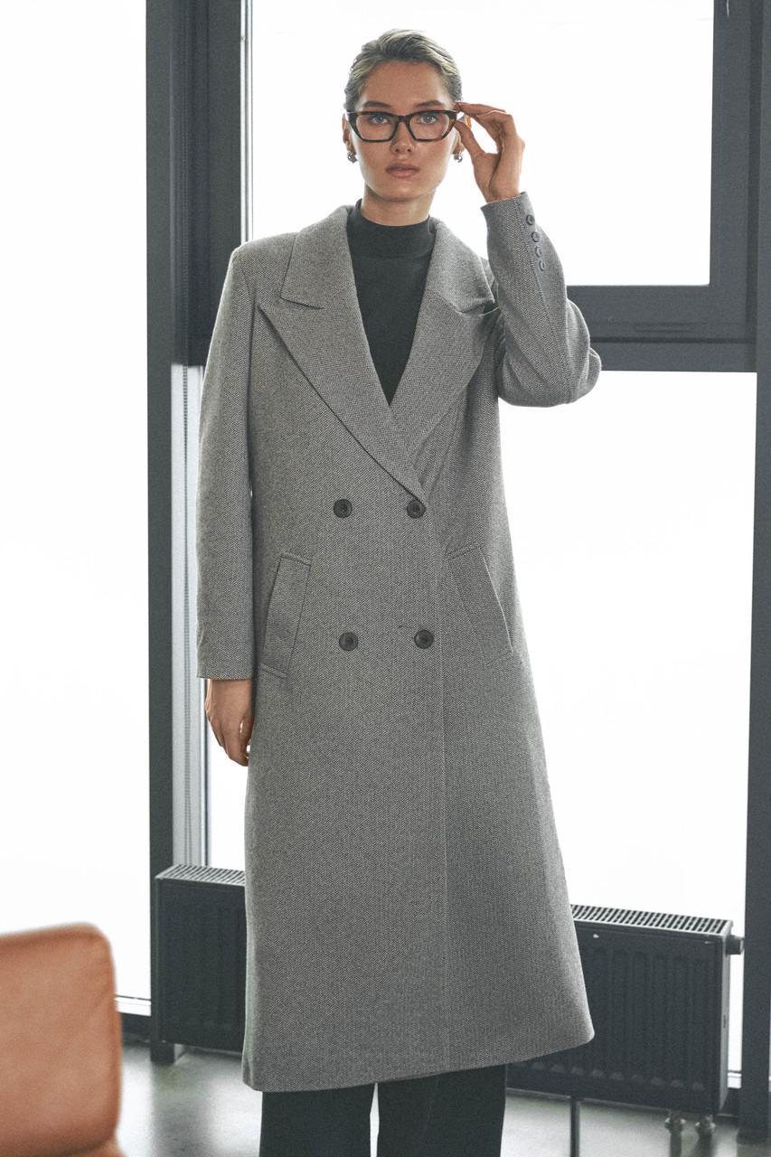 Пальто жіноче Seventeen з французького кашеміру S-M Сірий (2500677780) - фото 5 Пальто жіноче Seventeen з французького кашеміру S-M Сірий (2500677780) - фото 5