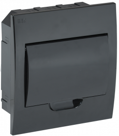 Щит распределительный УЭК KREPTA 3 8 модулей пластик 222х208х92 мм Черный (MKP13-V-08-41-K02)