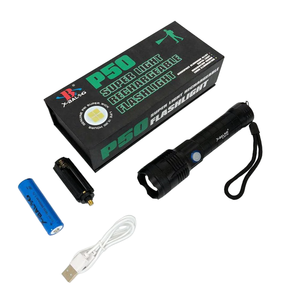 Фонарь ручной X-balog BL-B99-P50 водонепроницаемый (ws57499)