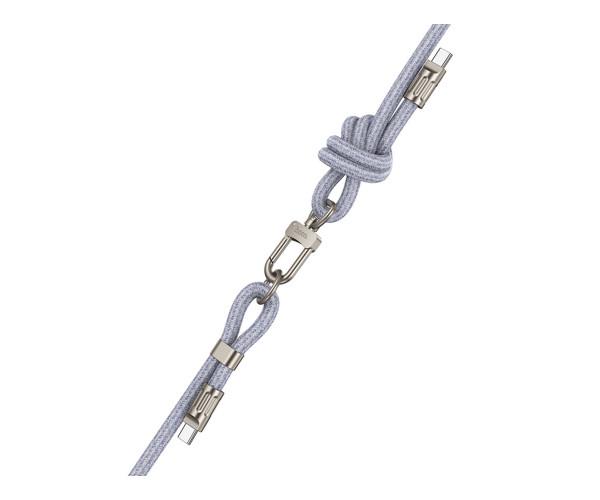 Кабель-брелок Hoco GH7 Type-C to Type-C 60W 1,8 м Blue