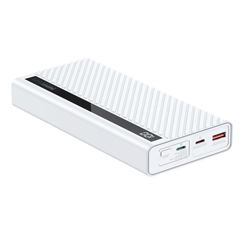 Внешний аккумулятор Remax Hunyo II 65W QC+PD 22500mAh Белый (RPP-272) Внешний аккумулятор Remax Hunyo II 65W QC+PD 22500mAh Белый (RPP-272)