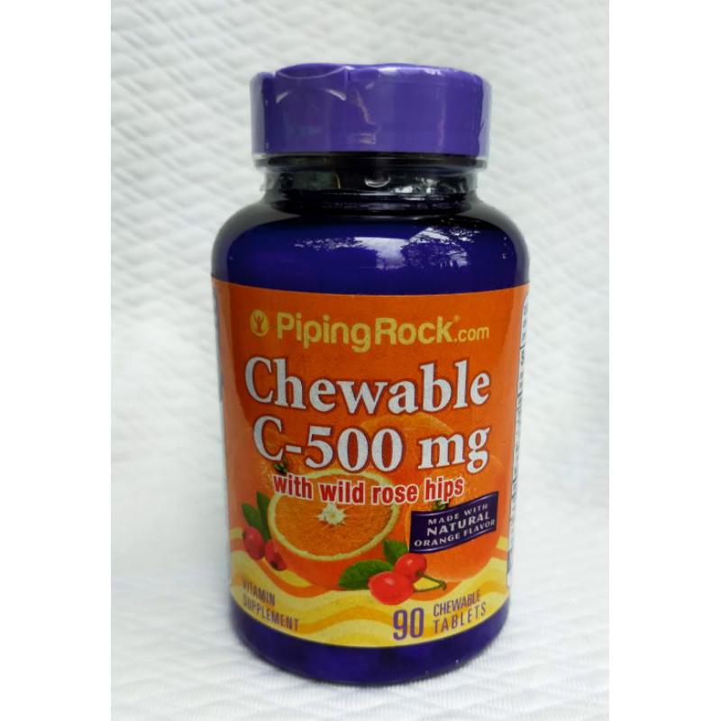 Вітаміни Chewable Vitamin C with Rose Hips Orange 500 мг 90 таблеток