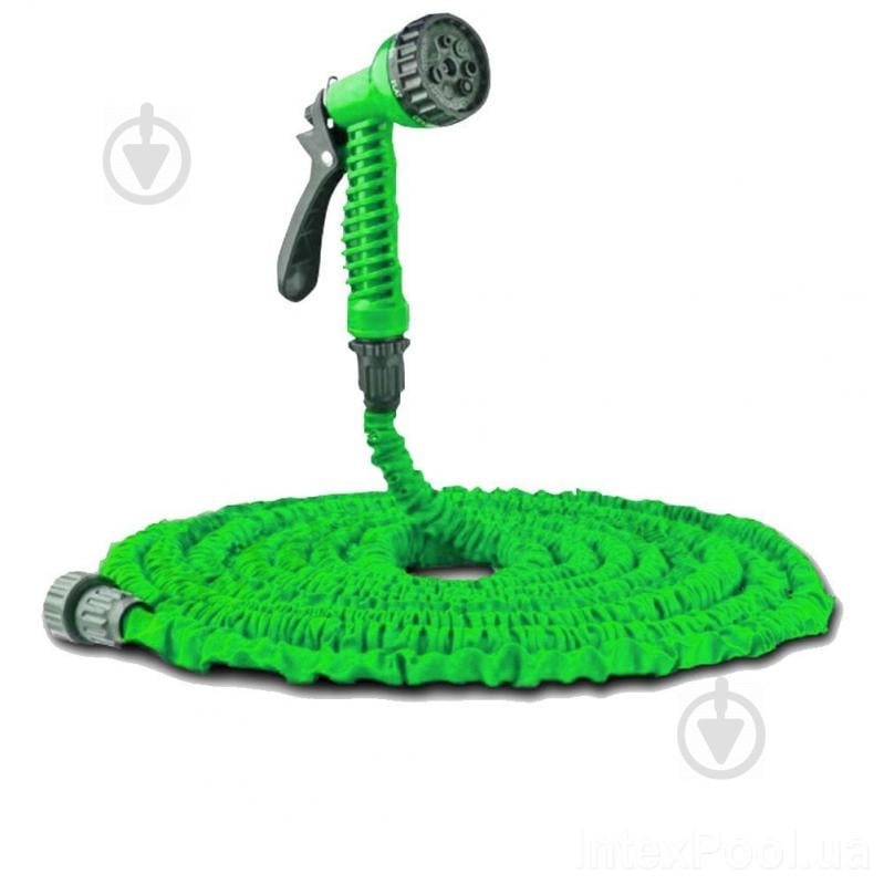 Шланг садовый поливочный с распылителем MAGIC HOSE 87533 15 м Зеленый (hub_go6fgq)