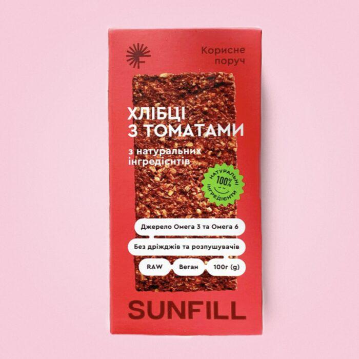 Хлібці з томатами Sunfill без глютену 100 г (12700289)