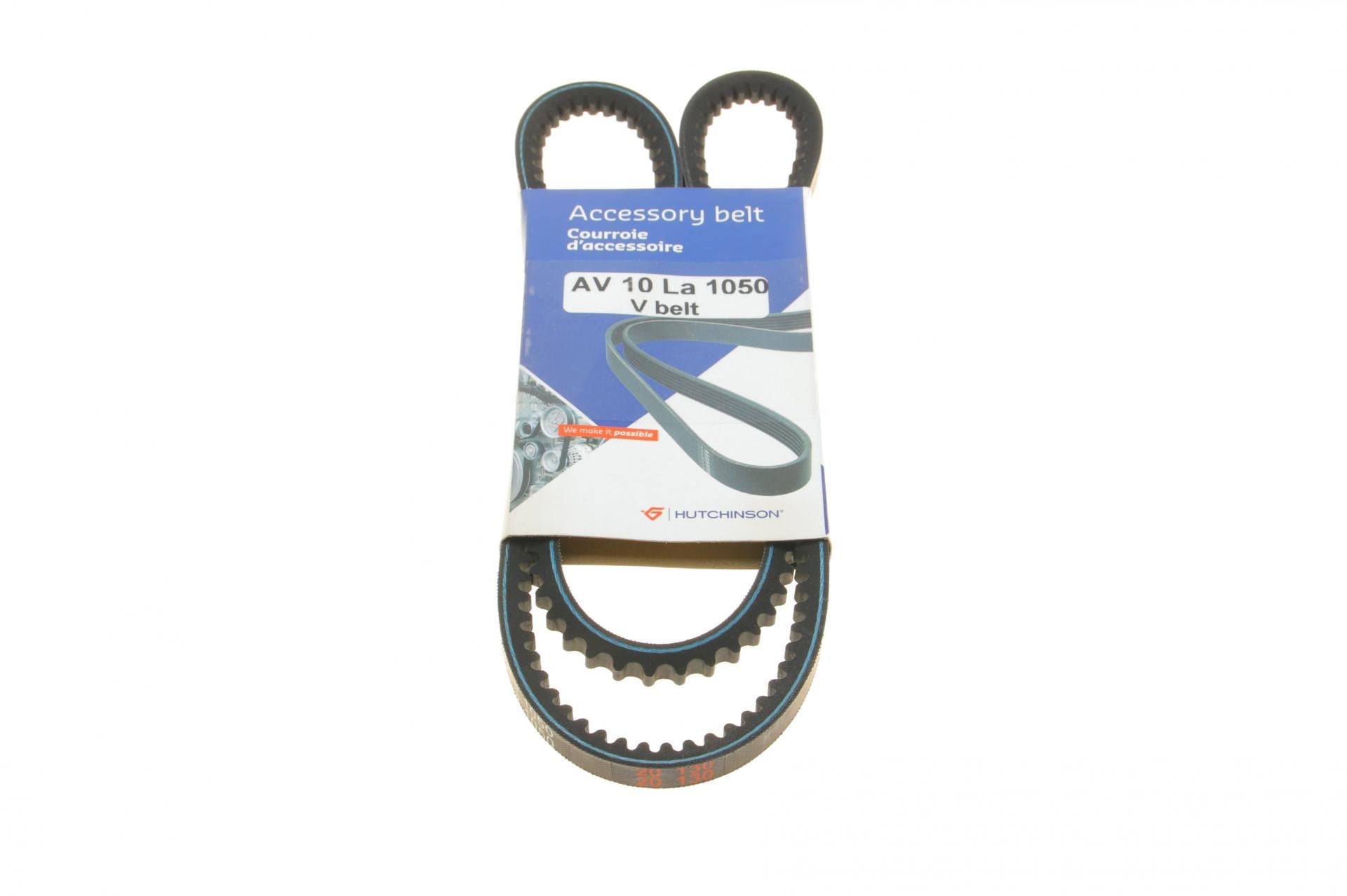 Ремінь генератора HUTCHINSON Mazda 323 2.0D/Land Rover/Honda Legend I 2.5i 85-99 (AV_10_La_1050)