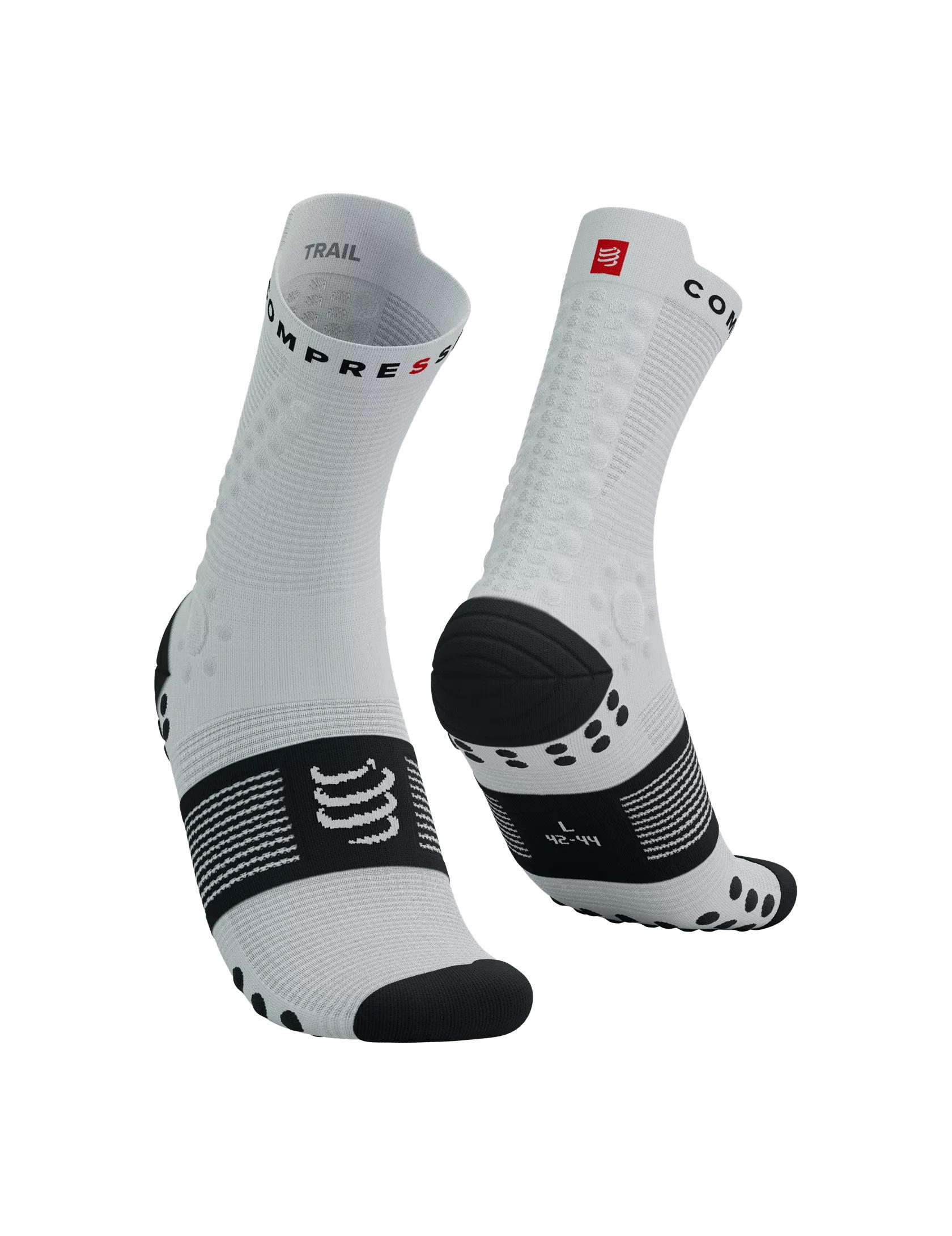 Носки Compressport Pro Racing Socks V4.0 Trail T2 White/Black (28545080)