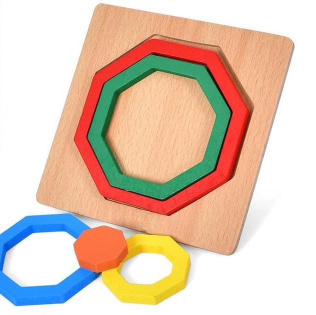 Игрушка деревянная HOME геометрика пазлы (MD 1546)