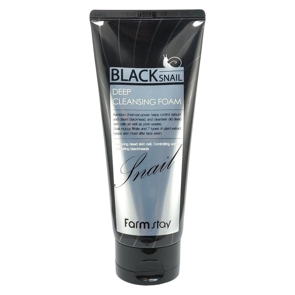 Очищающая пенка Black Snail Deep Cleansing Foam FarmStay 180 мл (8809480770951)