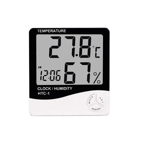 Термогігрометр цифровий HTC-1 -10-50 C° ЖК 3,8" White (358220)