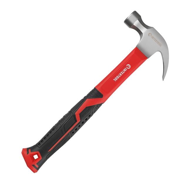 Молоток столярный Intertool 450 г фибергласовая ручка (HT-0223)