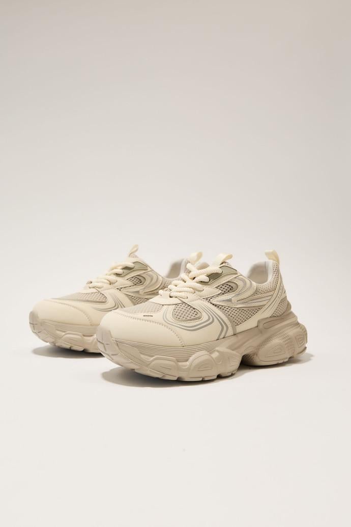 Кроссовки женские демисезонные ALLSY р. 39 Бежевый (196147)