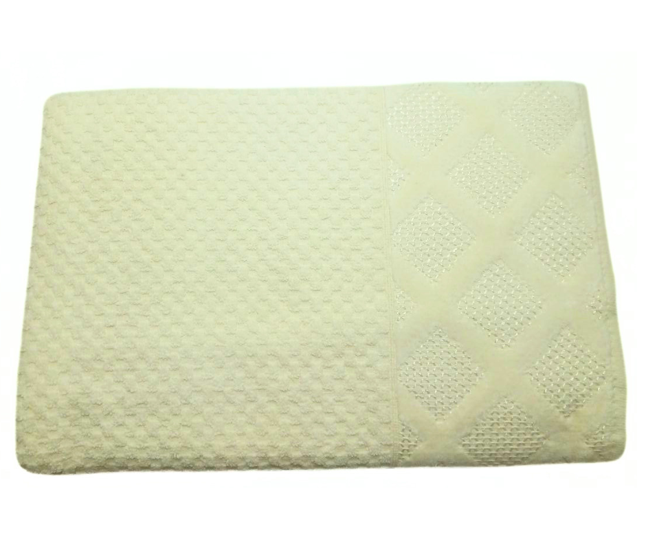 Рушник жакардовий Bulteks Mulia 50х90 см Молочний (12665) - фото 1