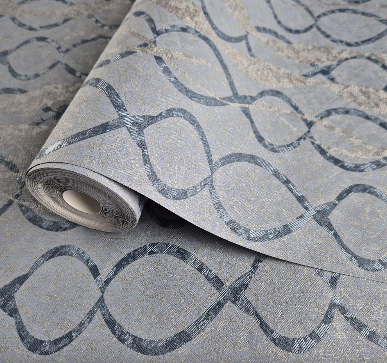 Обои виниловые на флизелине Marburg 58121 0,53х10,05 м Синий (2785922156)