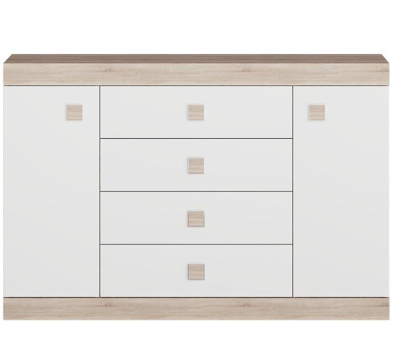 Комод Эверест на 4 ящика Соната-8 140х38х94 см Белый - фото 5 Комод Эверест на 4 ящика Соната-8 140х38х94 см Белый - фото 5