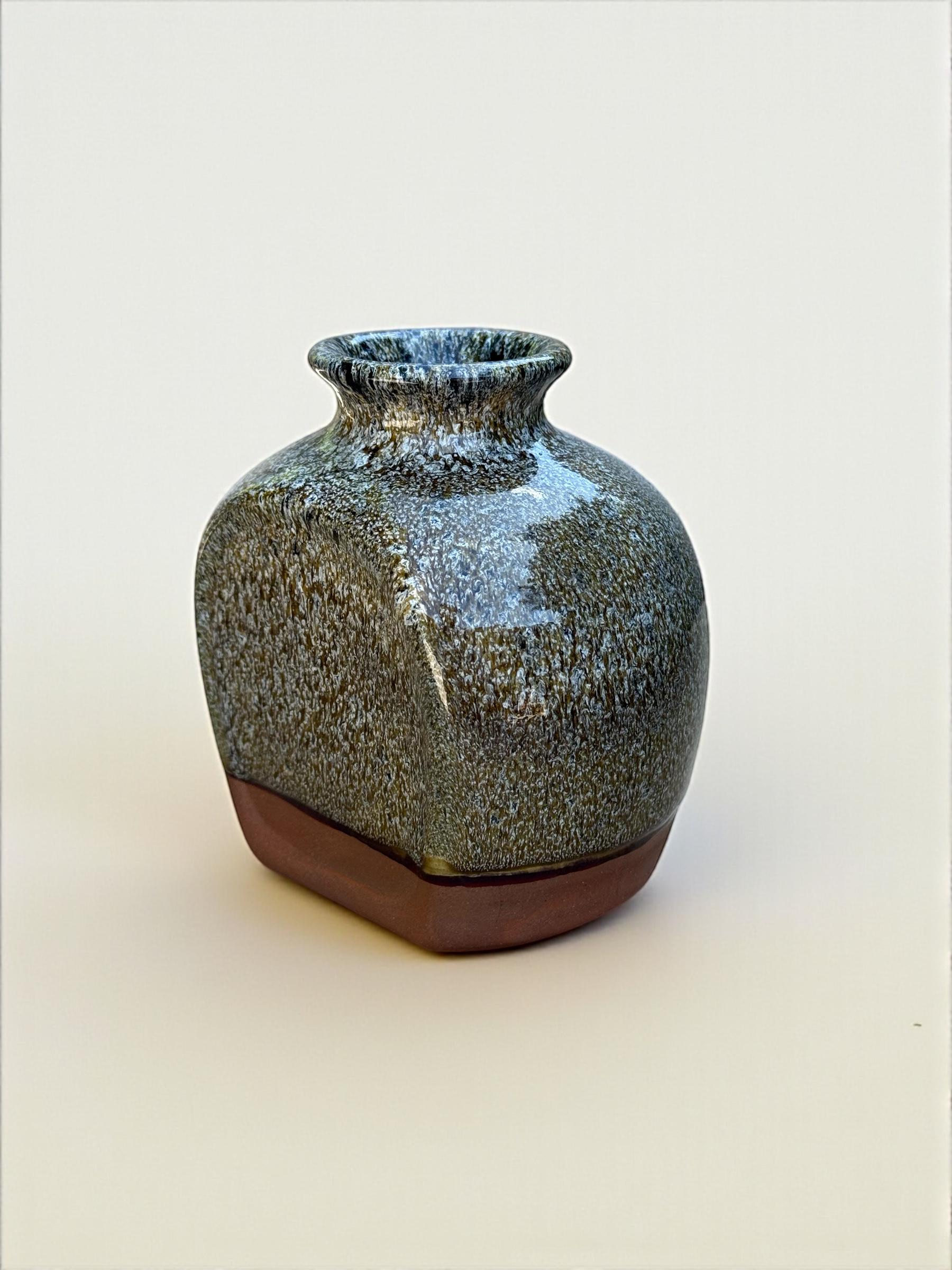 Ваза квадратная ручной работы 9,5 см Желтый (28783219) - фото 5