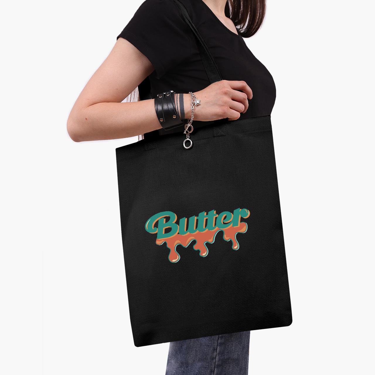 Эко сумка шоппер Butter BTS 41x35 см Черный (9227-3267-BK)