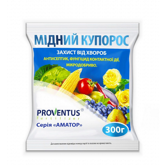 Фунгіцид від Агромаг Мідний купорос 300 г для обробки саду