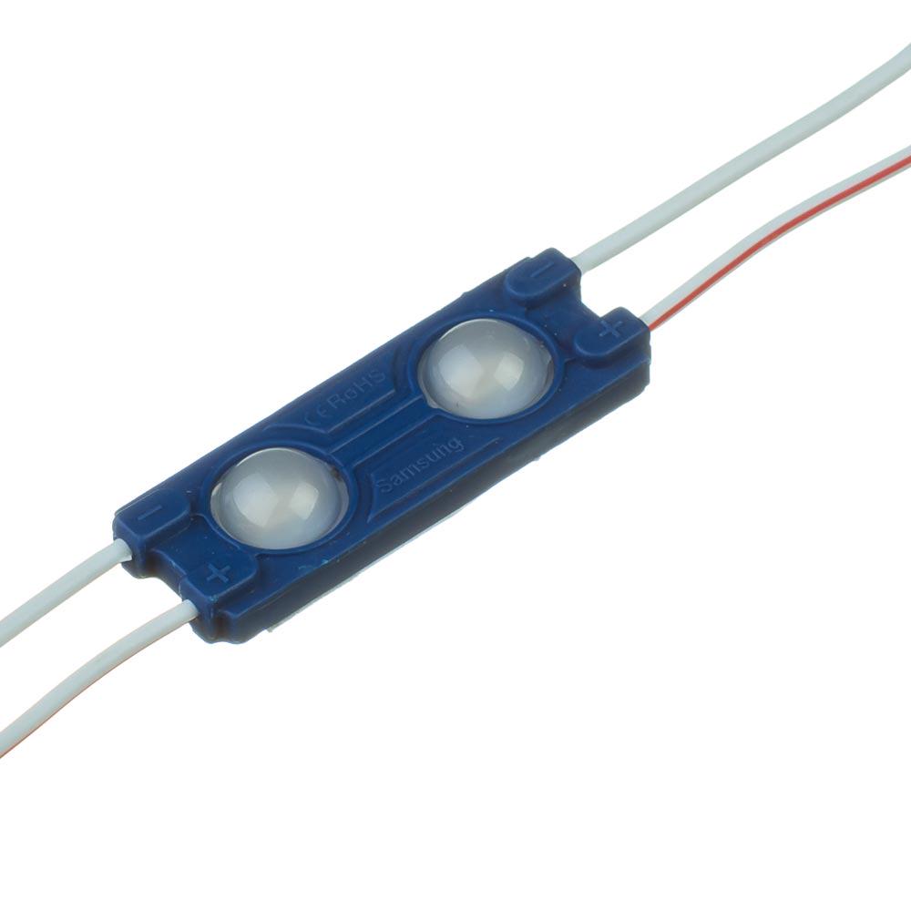 Модуль cветодиодный SMD5730 2led 12 V 1 W IP65 Синий