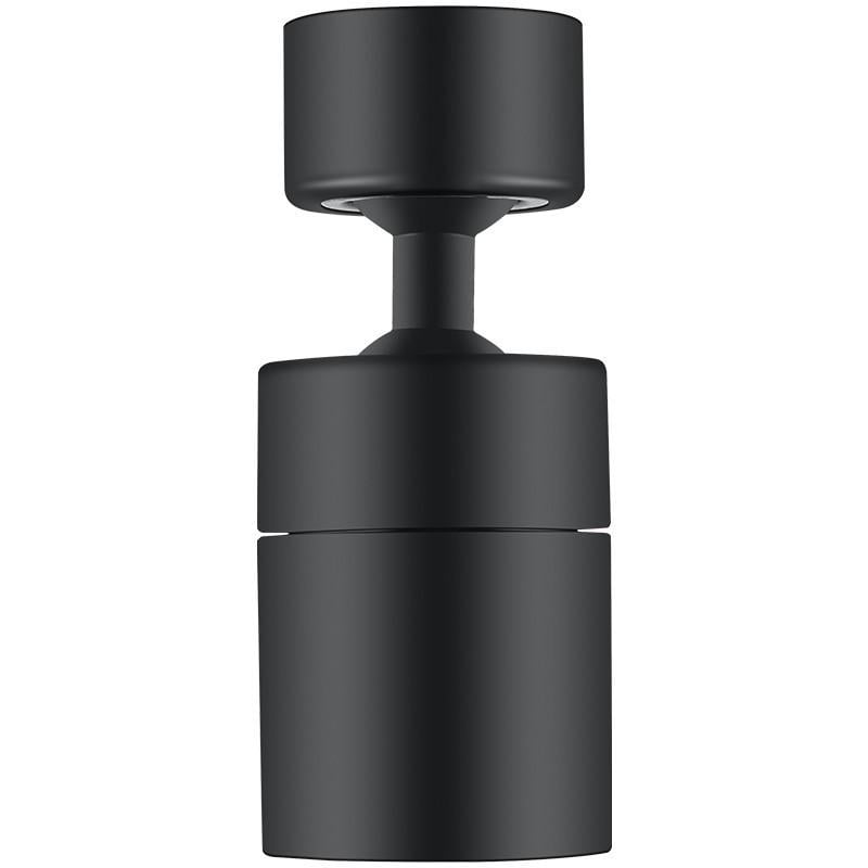 Поворотний аератор на кухонний кран 2 режими Lanfey CH-030 Чорний (2404) - фото 4