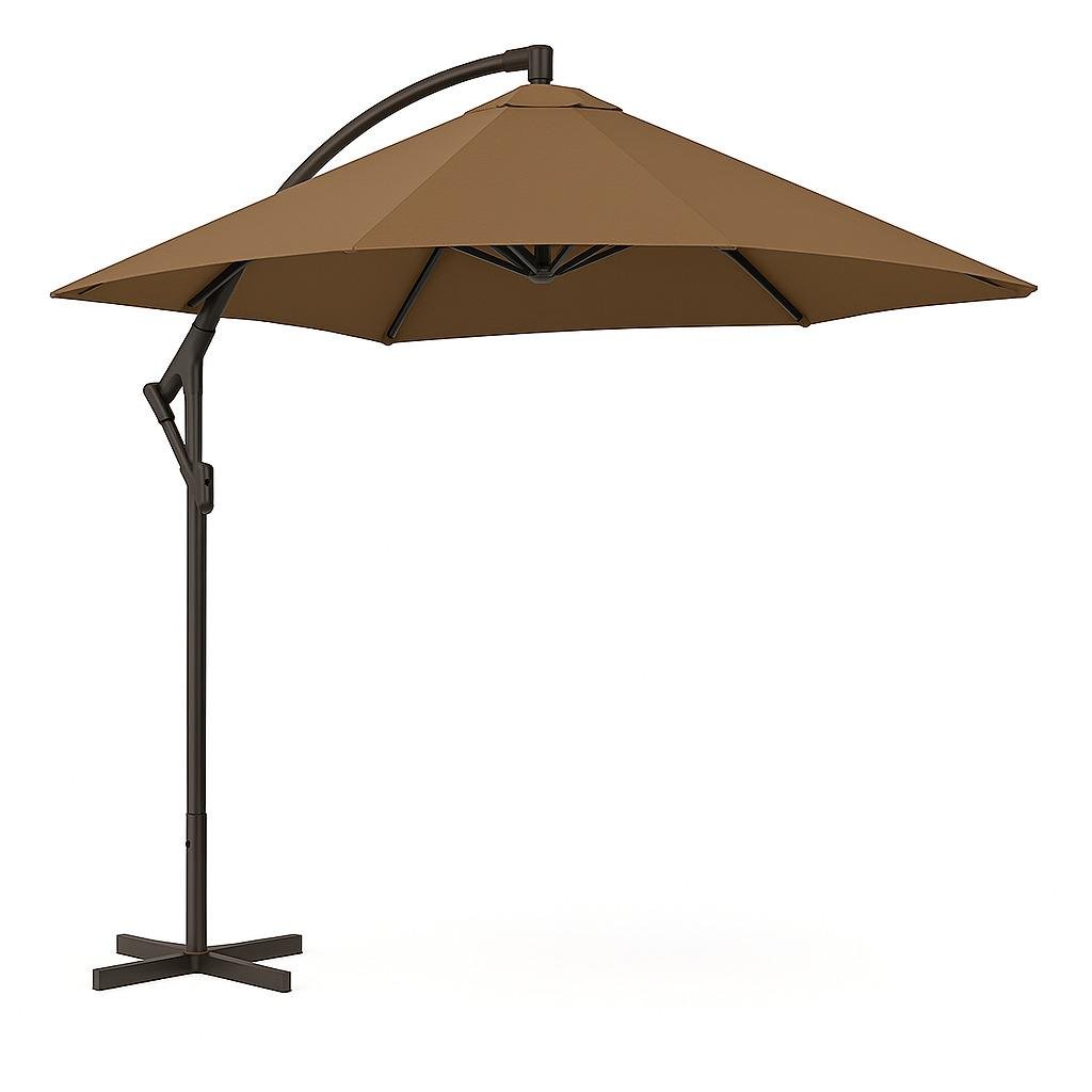 Зонтик садовый регулируемый WCG с чехлом/наклоном 2,5x2,5 м Коричневый - фото 1 Зонтик садовый регулируемый WCG с чехлом/наклоном 2,5x2,5 м Коричневый - фото 1